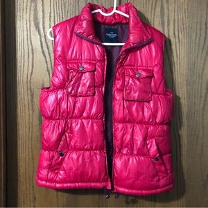 Faded Glory women’s pink puffer vest size L